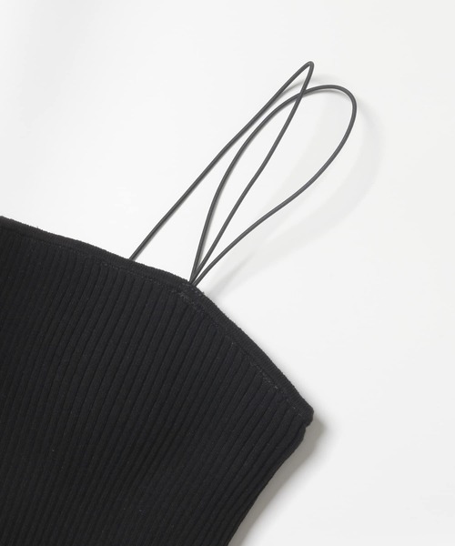 SENSE OF PLACE by URBAN RESEARCH(センスオブプレイスバイアーバンリサーチ)の「カップツキニットキャミソール(キャミソール・レディース・ライトベージュ/ベージュ/ブラック・ONE)」の16枚目の写真