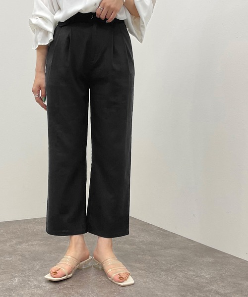 apres jour mignon（アプレジュールミニョン）の「ルーズテーパードパンツ 【ZOZOTOWN限定アイテム】（その他パンツ・レディース・グリーン/ライトベージュ/ブラック・フリー/X-LARGE）」の13枚目の写真