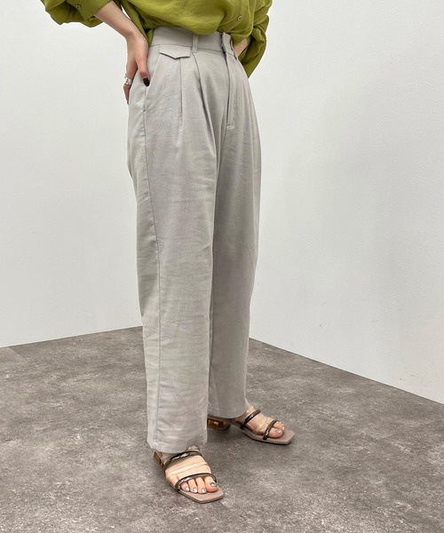 apres jour mignon（アプレジュールミニョン）の「ルーズテーパードパンツ 【ZOZOTOWN限定アイテム】（その他パンツ・レディース・グリーン/ライトベージュ/ブラック・フリー/X-LARGE）」の20枚目の写真