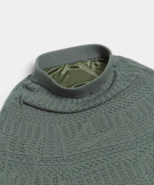 SENSE OF PLACE by URBAN RESEARCH（センスオブプレイスバイアーバンリサーチ）の「スカシアミフレアスカート（スカート・レディース・ブラック/グリーン/アイボリー・ONE）」の9枚目の写真