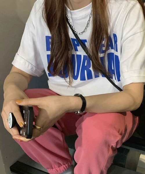 meJane(ミージェーン)の「フロントビックロゴプリントルーズTシャツ【ZOZOTOWN限定】(Tシャツ/カットソー・レディース・ホワイト/チャコールグレー/ブルー・FREE)」の21枚目の写真