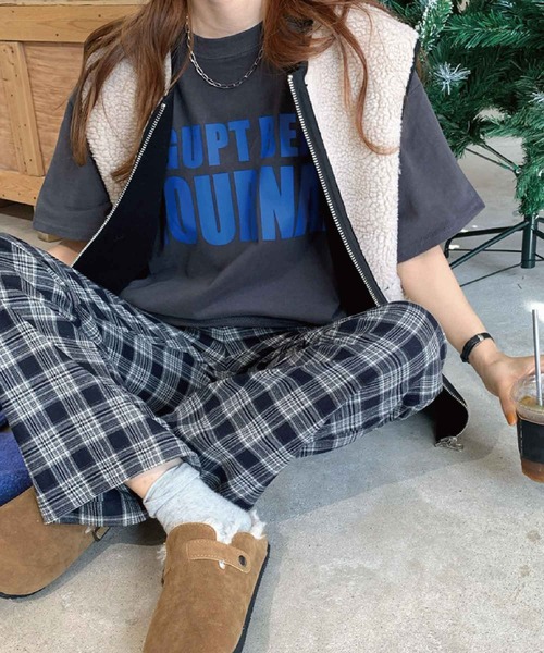 meJane(ミージェーン)の「フロントビックロゴプリントルーズTシャツ【ZOZOTOWN限定】(Tシャツ/カットソー・レディース・ホワイト/チャコールグレー/ブルー・FREE)」の14枚目の写真