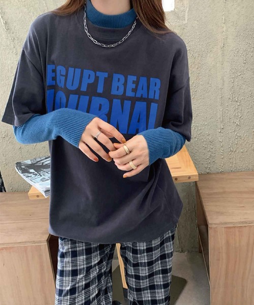 meJane(ミージェーン)の「フロントビックロゴプリントルーズTシャツ【ZOZOTOWN限定】(Tシャツ/カットソー・レディース・ホワイト/チャコールグレー/ブルー・FREE)」の17枚目の写真