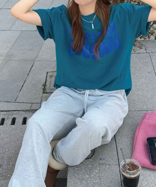 meJane(ミージェーン)の「フロントビックロゴプリントルーズTシャツ【ZOZOTOWN限定】(Tシャツ/カットソー・レディース・ホワイト/チャコールグレー/ブルー・FREE)」の8枚目の写真