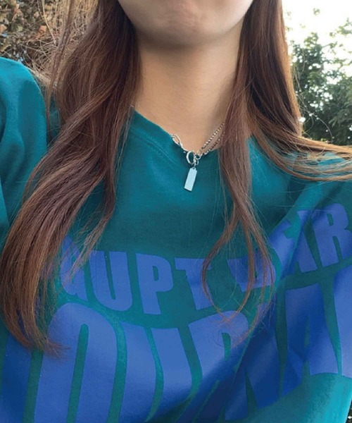 meJane(ミージェーン)の「フロントビックロゴプリントルーズTシャツ【ZOZOTOWN限定】(Tシャツ/カットソー・レディース・ホワイト/チャコールグレー/ブルー・FREE)」の6枚目の写真