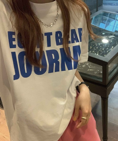 meJane(ミージェーン)の「フロントビックロゴプリントルーズTシャツ【ZOZOTOWN限定】(Tシャツ/カットソー・レディース・ホワイト/チャコールグレー/ブルー・FREE)」の20枚目の写真