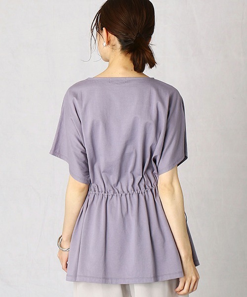 Comme　Ca　Mature（コムサマチュア）の「デザインチュニック（チュニック・レディース・ブラック/ブラウン/ライラック・FREE）」の9枚目の写真