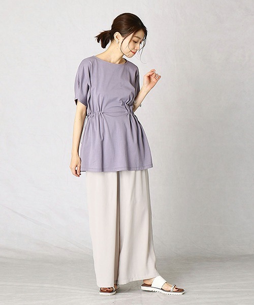 Comme　Ca　Mature（コムサマチュア）の「デザインチュニック（チュニック・レディース・ブラック/ブラウン/ライラック・FREE）」の4枚目の写真