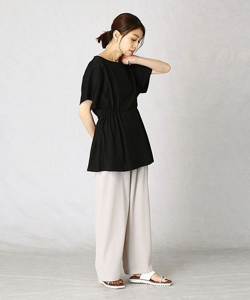 Comme　Ca　Mature（コムサマチュア）の「デザインチュニック（チュニック・レディース・ブラック/ブラウン/ライラック・FREE）」の5枚目の写真