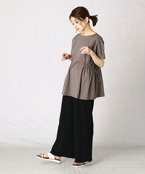 Comme　Ca　Mature（コムサマチュア）の「デザインチュニック（チュニック・レディース・ブラック/ブラウン/ライラック・FREE）」の6枚目の写真