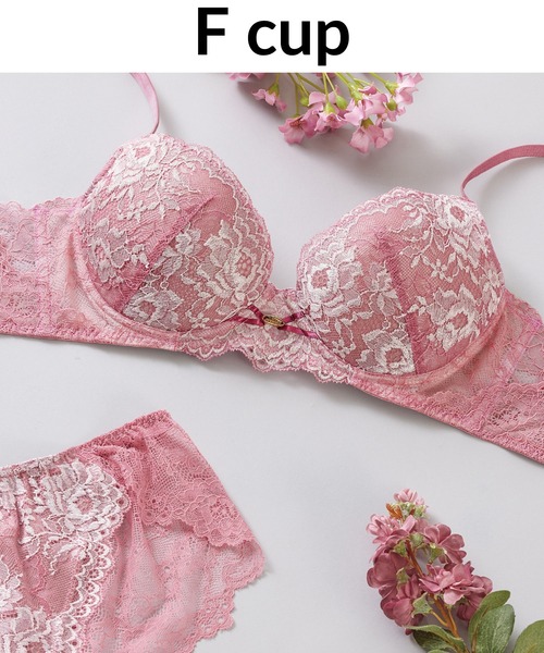 ravime(ラヴィミー)の「シンシア デュベタッチ ブラ(Fカップ)(ブラジャー・レディース・ピンク/グリーン/テラコッタ・F65/F70/F75)」の3枚目の写真