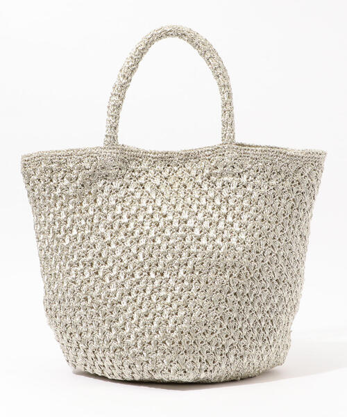 【TOMORROWLAND】メタリックリュレックス編みトートバッグ TOMORROWLAND （トゥモローランド）の「TOMORROWLAND メタリック