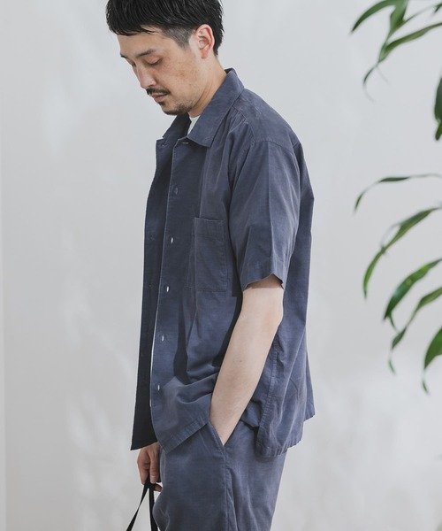 URBAN RESEARCH DOORS（アーバンリサーチドアーズ）の「サマーコールシャツ（シャツ/ブラウス・メンズ・ライトグレー/レッド系その他/モカ/ブルー・38/40）」の7枚目の写真