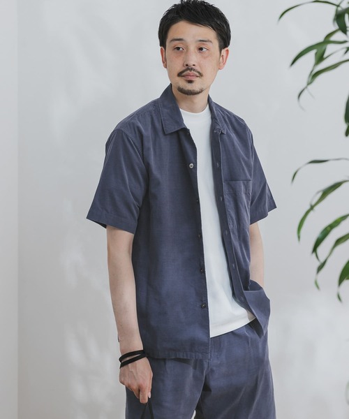 URBAN RESEARCH DOORS（アーバンリサーチドアーズ）の「サマーコールシャツ（シャツ/ブラウス・メンズ・ライトグレー/レッド系その他/モカ/ブルー・38/40）」の16枚目の写真