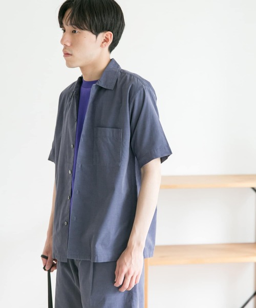 URBAN RESEARCH DOORS（アーバンリサーチドアーズ）の「サマーコールシャツ（シャツ/ブラウス・メンズ・ライトグレー/レッド系その他/モカ/ブルー・38/40）」の19枚目の写真