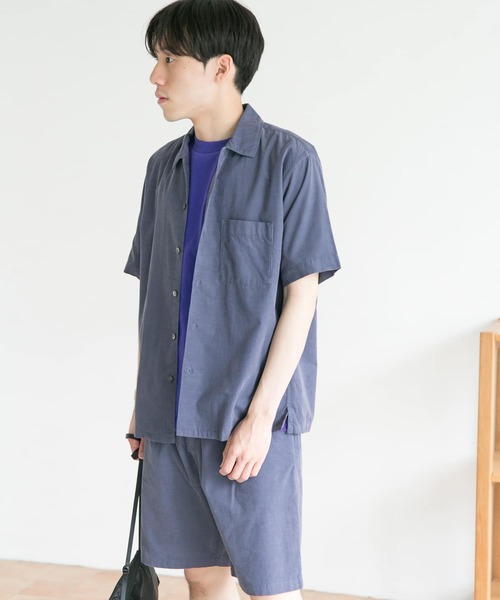 URBAN RESEARCH DOORS（アーバンリサーチドアーズ）の「サマーコールシャツ（シャツ/ブラウス・メンズ・ライトグレー/レッド系その他/モカ/ブルー・38/40）」の8枚目の写真