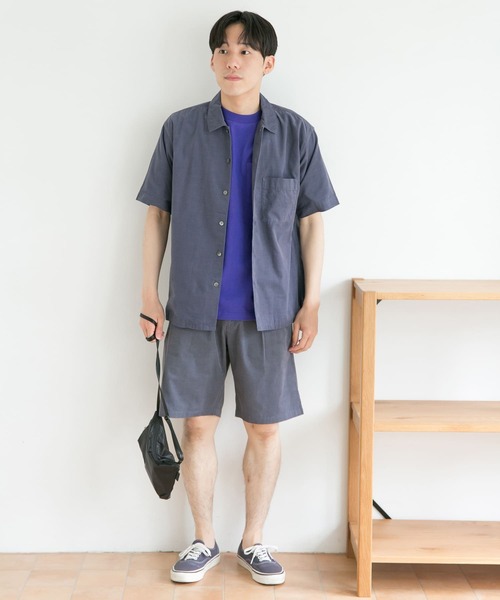 URBAN RESEARCH DOORS（アーバンリサーチドアーズ）の「サマーコールシャツ（シャツ/ブラウス・メンズ・ライトグレー/レッド系その他/モカ/ブルー・38/40）」の17枚目の写真