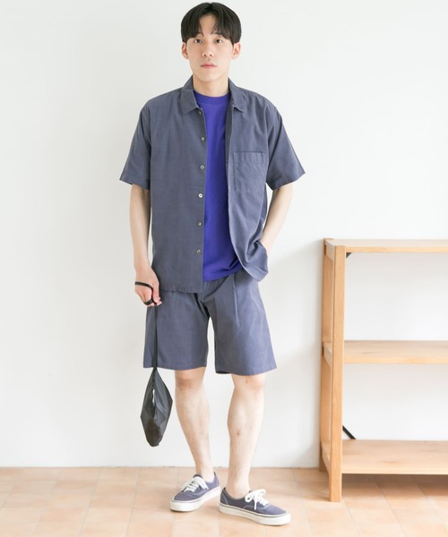 URBAN RESEARCH DOORS（アーバンリサーチドアーズ）の「サマーコールシャツ（シャツ/ブラウス・メンズ・ライトグレー/レッド系その他/モカ/ブルー・38/40）」の11枚目の写真