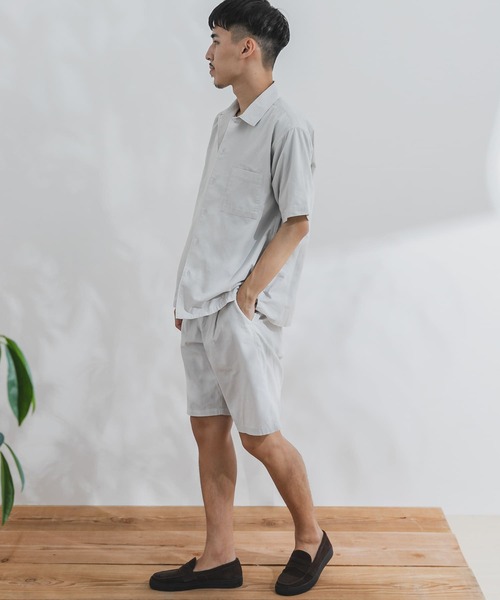 URBAN RESEARCH DOORS（アーバンリサーチドアーズ）の「サマーコールシャツ（シャツ/ブラウス・メンズ・ライトグレー/レッド系その他/モカ/ブルー・38/40）」の20枚目の写真