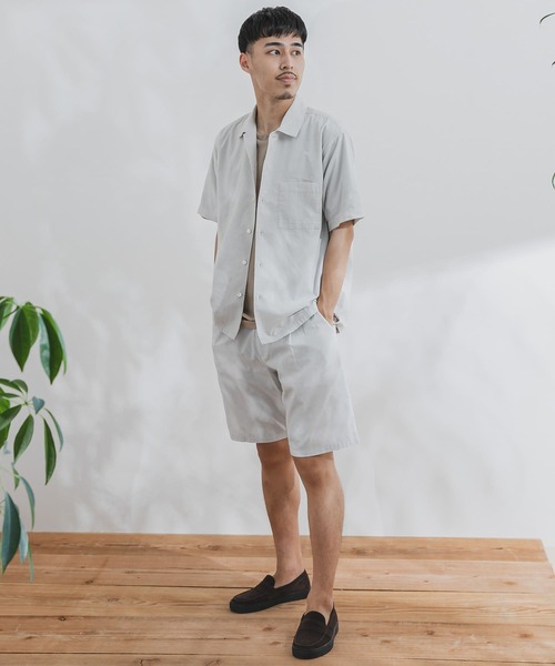 URBAN RESEARCH DOORS（アーバンリサーチドアーズ）の「サマーコールシャツ（シャツ/ブラウス・メンズ・ライトグレー/レッド系その他/モカ/ブルー・38/40）」の9枚目の写真