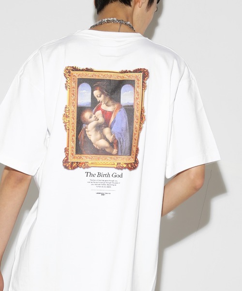 LEGENDA(レジェンダ)の「Birth God ‐ T-shirt *(Tシャツ/カットソー・レディース・ホワイト/ブラック/ベージュ/パープル・FREE)」の2枚目の写真