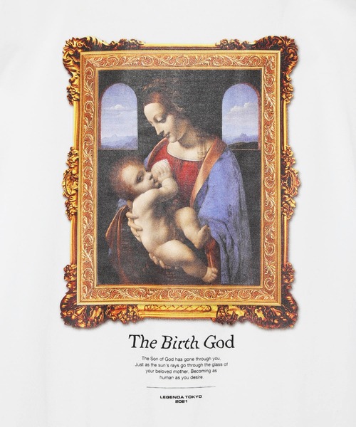 LEGENDA(レジェンダ)の「Birth God ‐ T-shirt *(Tシャツ/カットソー・レディース・ホワイト/ブラック/ベージュ/パープル・FREE)」の9枚目の写真