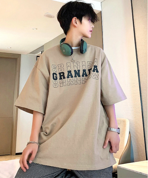 neos（ネオス）の「【neos -addictive design-】ビッグシルエット ヘビーウェイト ラバープリント カレッジ Tシャツ（Tシャツ/カットソー・メンズ・ホワイト/ブラック/ベージュ/ホワイト系その他/ブラック系その他/ホワイト系その他2・MEDIUM/LARGE）」の6枚目の写真