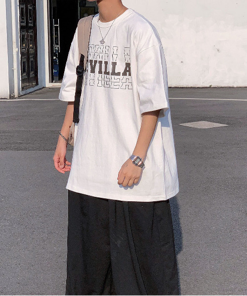 neos（ネオス）の「【neos -addictive design-】ビッグシルエット ヘビーウェイト ラバープリント カレッジ Tシャツ（Tシャツ/カットソー・メンズ・ホワイト/ブラック/ベージュ/ホワイト系その他/ブラック系その他/ホワイト系その他2・MEDIUM/LARGE）」の17枚目の写真