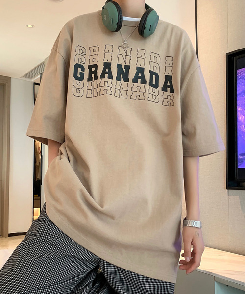 neos（ネオス）の「【neos -addictive design-】ビッグシルエット ヘビーウェイト ラバープリント カレッジ Tシャツ（Tシャツ/カットソー・メンズ・ホワイト/ブラック/ベージュ/ホワイト系その他/ブラック系その他/ホワイト系その他2・MEDIUM/LARGE）」の19枚目の写真