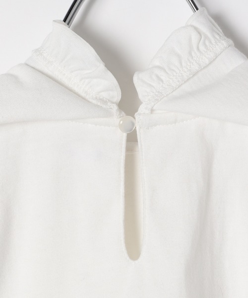 GLOBAL WORK（グローバルワーク）の「【宮城舞さんコラボ】フリル襟ノースリーブ【キッズ】/940449（Tシャツ/カットソー・キッズ・ホワイト/ブラック・120cm/150cm/100cm/110cm/140cm/130cm/160cm）」の8枚目の写真