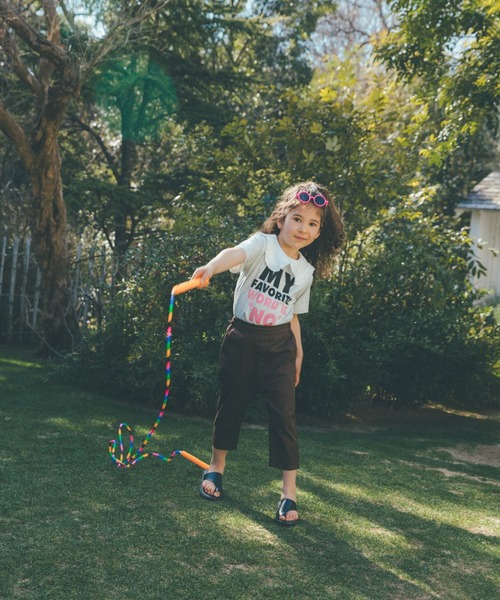 GLOBAL WORK（グローバルワーク）の「【宮城舞さんコラボ】フリル襟ノースリーブ【キッズ】/940449（Tシャツ/カットソー・キッズ・ホワイト/ブラック・120cm/150cm/100cm/110cm/140cm/130cm/160cm）」の13枚目の写真