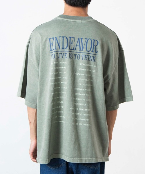 WEGO(ウィゴー)の「WEGO/ヘビーウエイト ピグメントロゴビックシルエット5分袖Tシャツ(Tシャツ/カットソー・メンズ・ブルー/ブラック/ホワイト/カーキ・MEDIUM/X-LARGE/LARGE)」の8枚目の写真