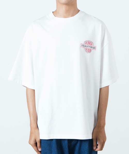 WEGO(ウィゴー)の「WEGO/ヘビーウエイト ピグメントロゴビックシルエット5分袖Tシャツ(Tシャツ/カットソー・メンズ・ブルー/ブラック/ホワイト/カーキ・MEDIUM/X-LARGE/LARGE)」の14枚目の写真