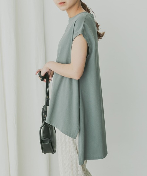 KBF+（ケービーエフプラス）の「KBF+　BIGノースリーブ（Tシャツ/カットソー・レディース・グレー系その他/オフホワイト/パープル/ブラック・ONE）」の15枚目の写真