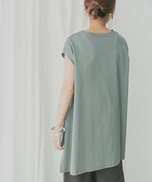 KBF+（ケービーエフプラス）の「KBF+　BIGノースリーブ（Tシャツ/カットソー・レディース・グレー系その他/オフホワイト/パープル/ブラック・ONE）」の20枚目の写真