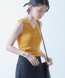 ECRIRE | Vネックニットタンク(タンクトップ)