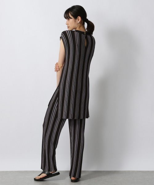 LOWRYS FARM(ローリーズファーム)の「マルチストライプパンツ 948020(その他パンツ・レディース・アイボリー/ブラック/ブラウン・FREE)」の12枚目の写真