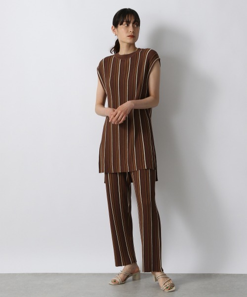 LOWRYS FARM(ローリーズファーム)の「マルチストライプパンツ 948020(その他パンツ・レディース・アイボリー/ブラック/ブラウン・FREE)」の10枚目の写真