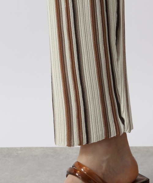 LOWRYS FARM(ローリーズファーム)の「マルチストライプパンツ 948020(その他パンツ・レディース・アイボリー/ブラック/ブラウン・FREE)」の14枚目の写真