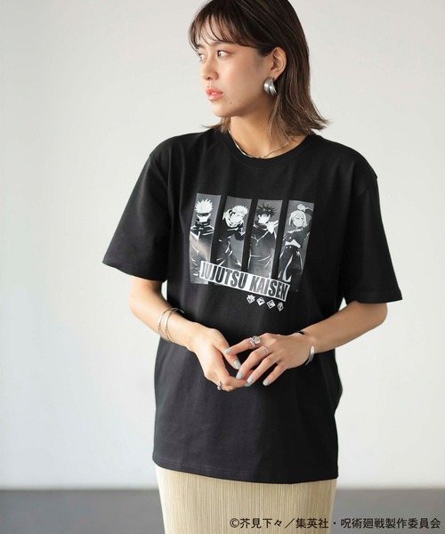 呪術廻戦（ジュジュツカイセン）の「【呪術廻戦】コラボプリントＴシャツ（Tシャツ/カットソー・レディース・チャコールグレー/ホワイト系その他/ブラック系その他/ホワイト系その他2・MEDIUM/LARGE/X-LARGE）」の4枚目の写真