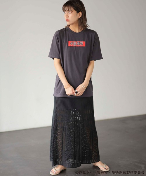 呪術廻戦（ジュジュツカイセン）の「【呪術廻戦】コラボプリントＴシャツ（Tシャツ/カットソー・レディース・チャコールグレー/ホワイト系その他/ブラック系その他/ホワイト系その他2・MEDIUM/LARGE/X-LARGE）」の8枚目の写真