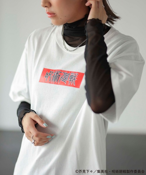 呪術廻戦（ジュジュツカイセン）の「【呪術廻戦】コラボプリントＴシャツ（Tシャツ/カットソー・レディース・チャコールグレー/ホワイト系その他/ブラック系その他/ホワイト系その他2・MEDIUM/LARGE/X-LARGE）」の11枚目の写真