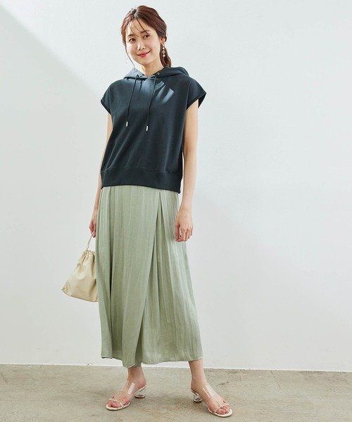 ROPE' PICNIC（ロペピクニック）の「【着丈が選べる】超長綿カットフーディ（パーカー・レディース・スミクロ/ベージュ系その他・38/40）」の4枚目の写真