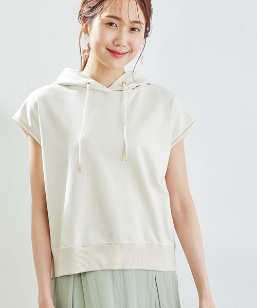 ROPE' PICNIC（ロペピクニック）の「【着丈が選べる】超長綿カットフーディ（パーカー・レディース・スミクロ/ベージュ系その他・38/40）」の12枚目の写真