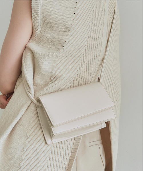 titivate(ティティベイト)の「スクエアミニポシェット(ショルダーバッグ・レディース・ブラウン/ホワイト/ブラック/ミント・FREE)」の17枚目の写真