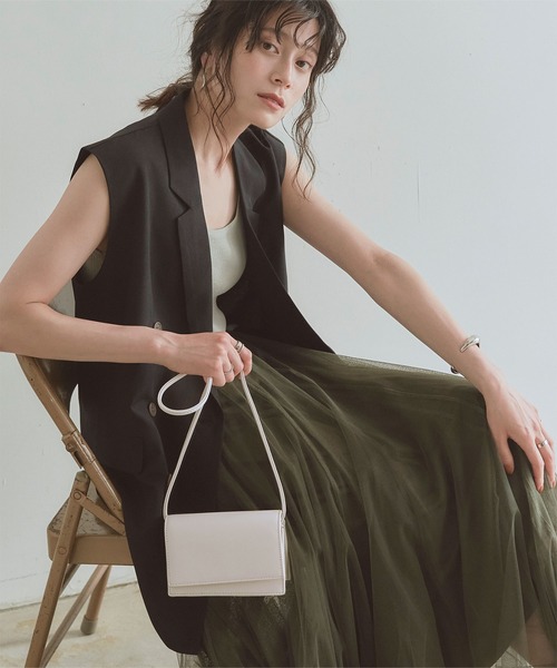 titivate(ティティベイト)の「スクエアミニポシェット(ショルダーバッグ・レディース・ブラウン/ホワイト/ブラック/ミント・FREE)」の19枚目の写真