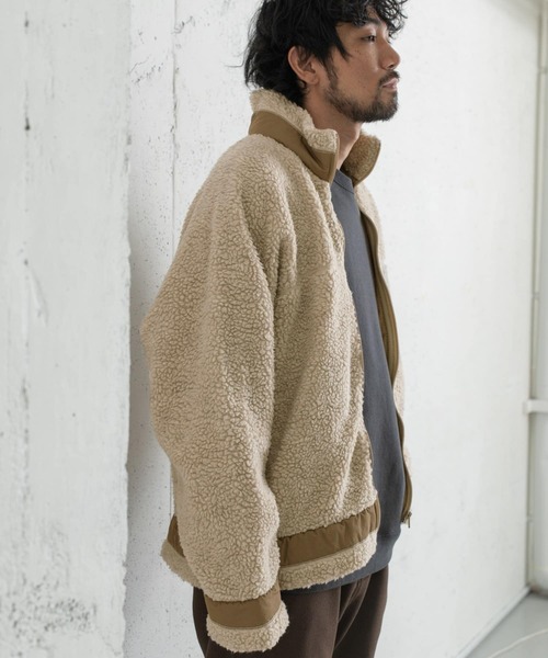UNFIL(アンフィル)の「unfil wool pile boa fleece jacket(その他アウター・メンズ・ライトベージュ・4/5)」の6枚目の写真