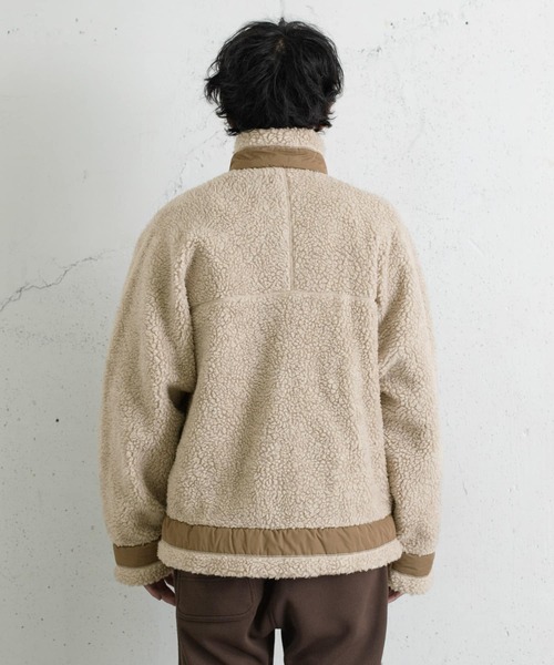 UNFIL(アンフィル)の「unfil wool pile boa fleece jacket(その他アウター・メンズ・ライトベージュ・4/5)」の8枚目の写真