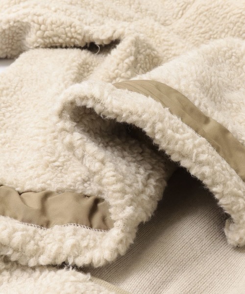 UNFIL(アンフィル)の「unfil wool pile boa fleece jacket(その他アウター・メンズ・ライトベージュ・4/5)」の12枚目の写真