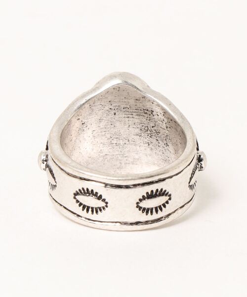 MOUSSY(マウジー)の「STONE リング(リング・レディース・ブラック/オレンジ・FREE)」の4枚目の写真